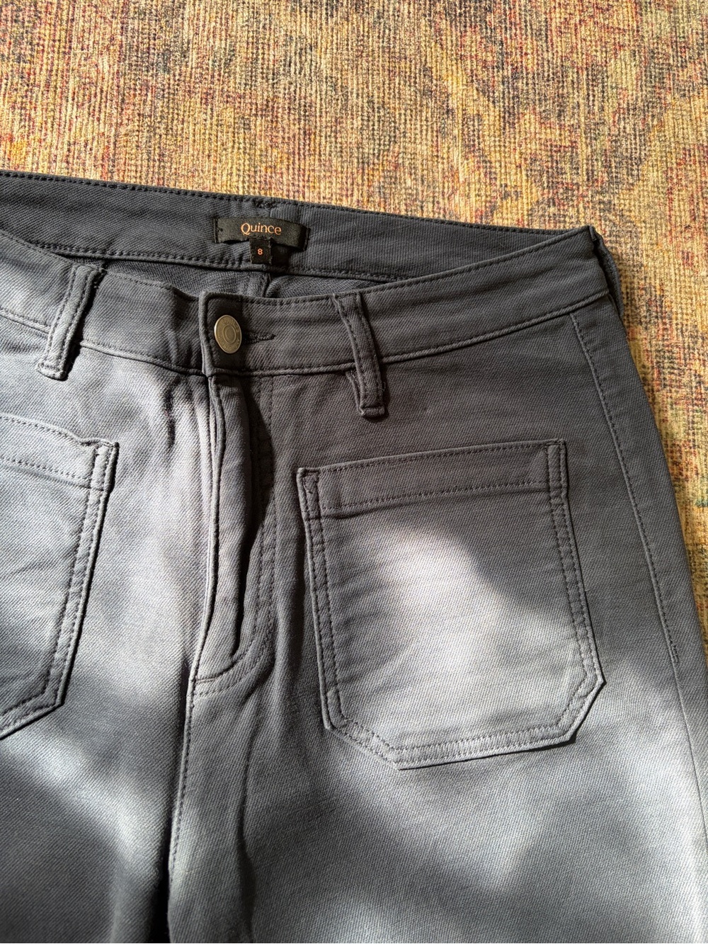 Quince French Terry Wide-Leg Jeans - Picture 3 of 5